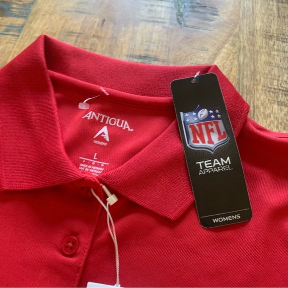 Arizona Cardinals Antigua Women's Tribute Polo T-shirt Cardinal Size Medium - Picture 6 of 12